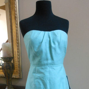 J CREW Strapless Cotton Lacey Dress 4 NWT $235